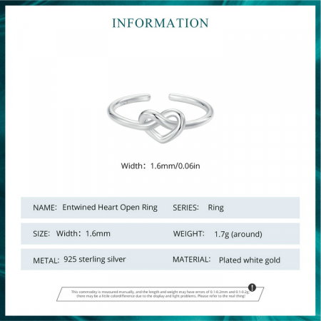 Inel argint cu inimioara inodata [9]