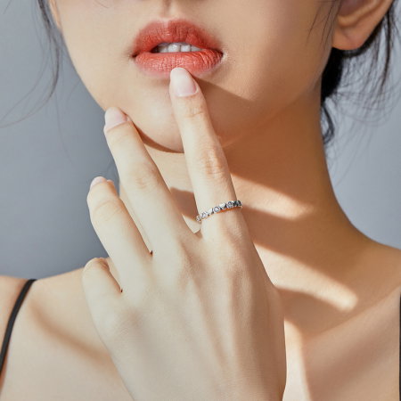 Inel argint cu inimioare [5]