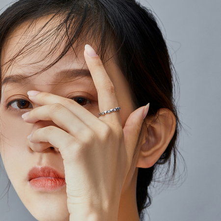 Inel argint cu inimioare [4]