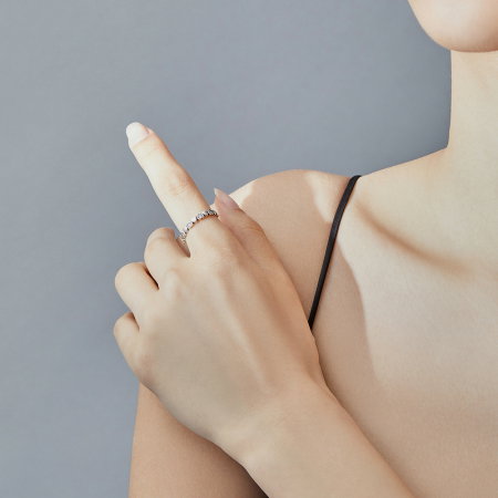 Inel argint cu inimioare [6]