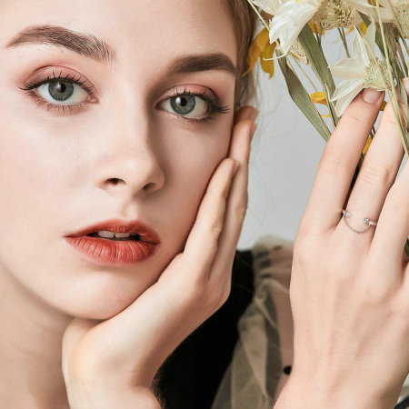 Inel argint cu lant si zirconii [1]