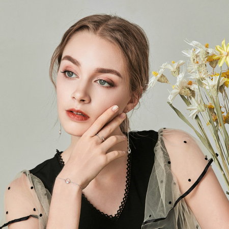 Inel argint cu lant si zirconii [5]