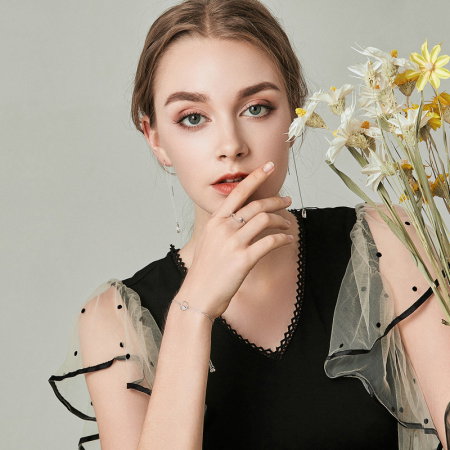 Inel argint cu lant si zirconii [3]