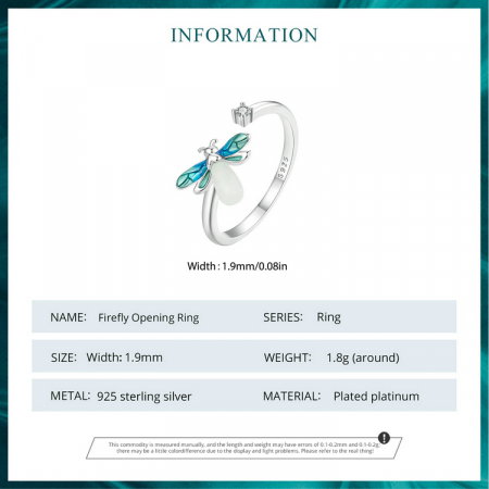 Inel argint cu licurici fosforescent [7]