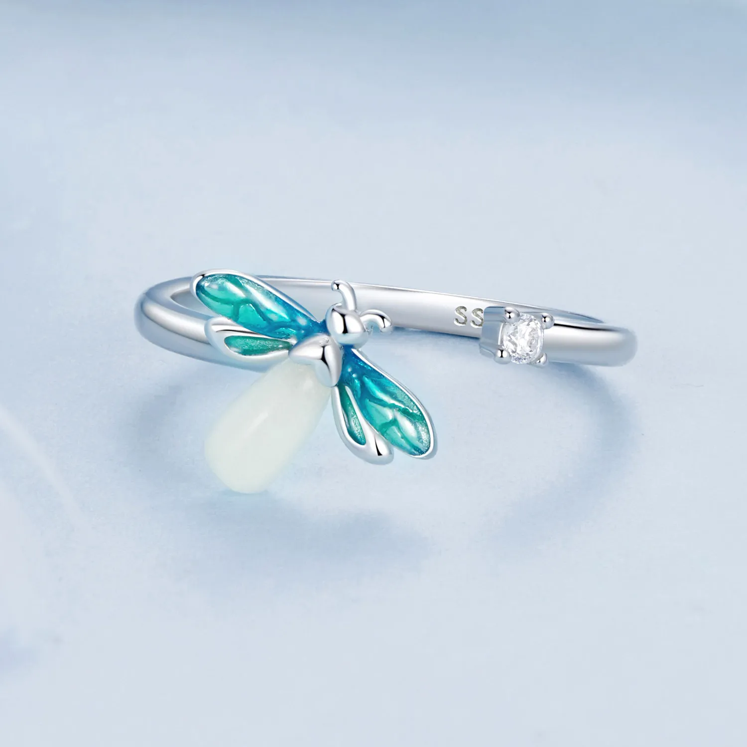 Inel argint cu licurici fosforescent [2]