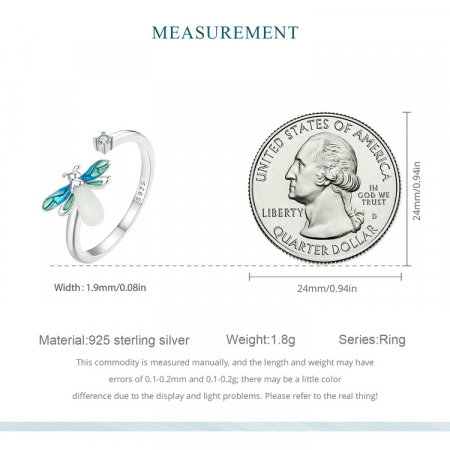 Inel argint cu licurici fosforescent [8]