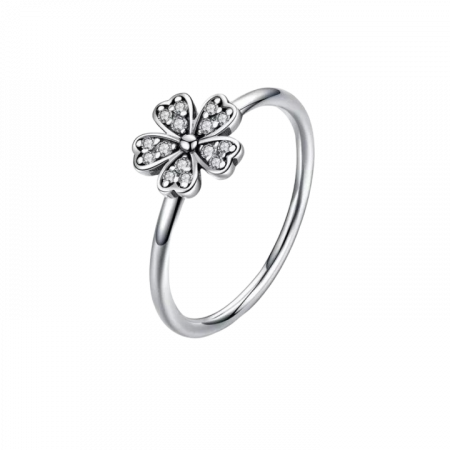 Inel argint cu Margareta si zirconii