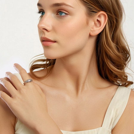 Inel argint cu model floral [9]