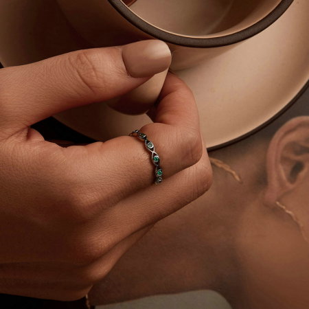 Inel argint cu ochi de deochi [6]