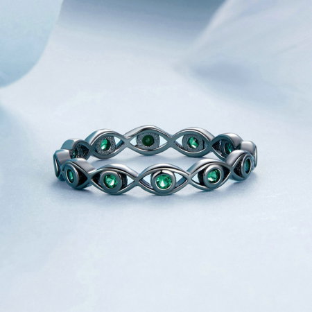 Inel argint cu ochi de deochi [2]