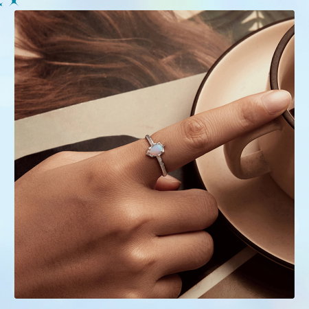 Inel argint cu opal sintetic [16]