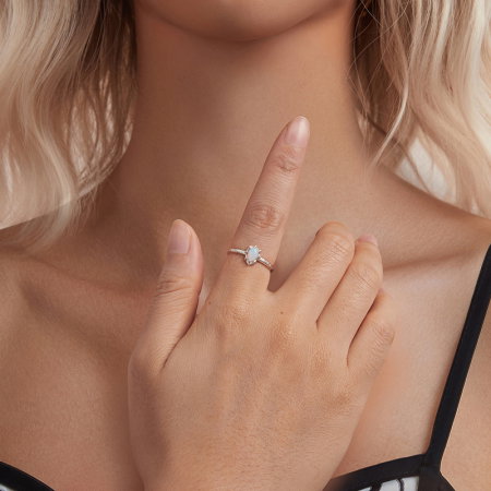 Inel argint cu opal sintetic [3]