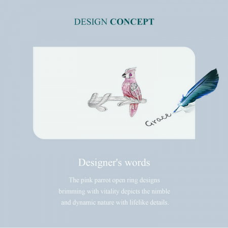 Inel argint cu papagal [11]