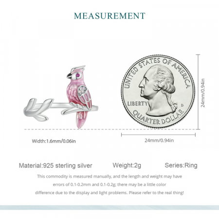 Inel argint cu papagal [10]