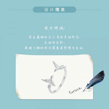 Inel argint cu pasarele [8]