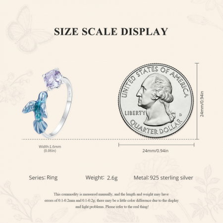 Inel argint cu pescarel albastru [10]