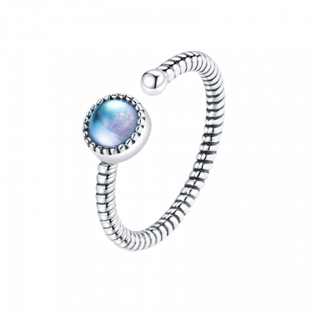 Inel argint cu piatra lunii