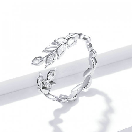 Inel argint cu spice, reglabil [4]