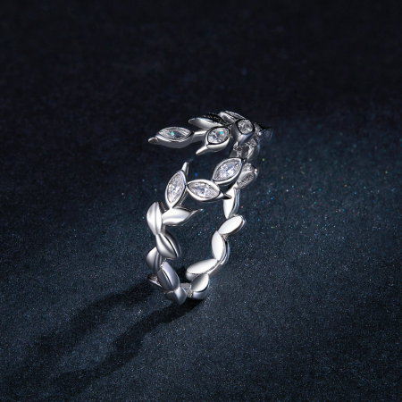 Inel argint cu spice, reglabil [7]