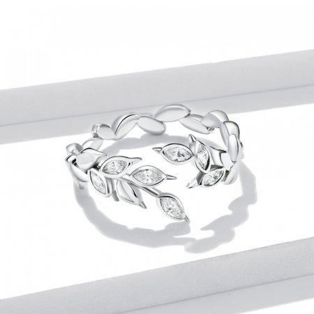 Inel argint cu spice, reglabil [2]