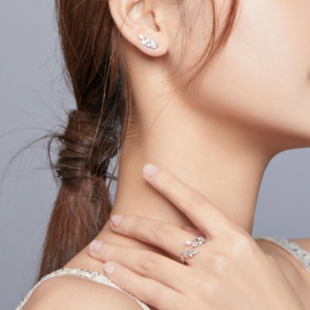 Inel argint cu spice, reglabil [1]