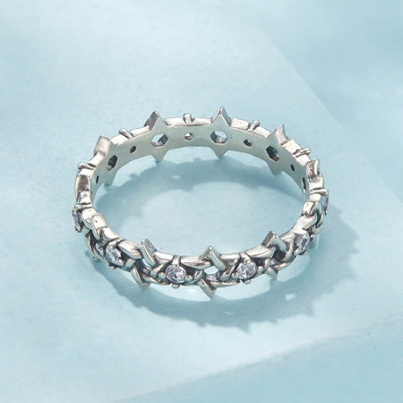 Inel argint cu Steaua lui David si zirconii [5]