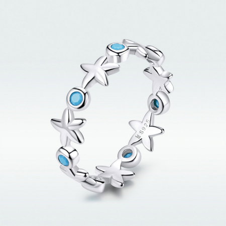 Inel argint cu stelute de mare [5]