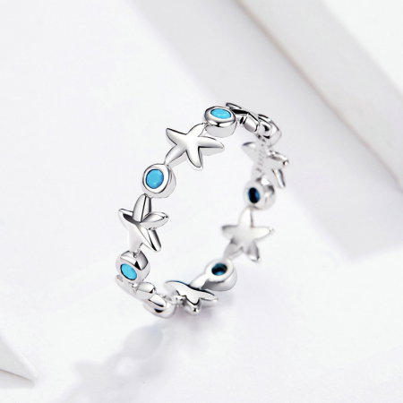 Inel argint cu stelute de mare [1]