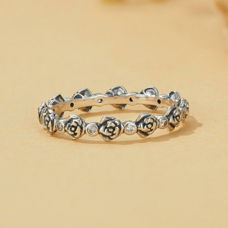 Inel argint cu trandafiri [6]