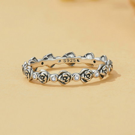 Inel argint cu trandafiri [5]