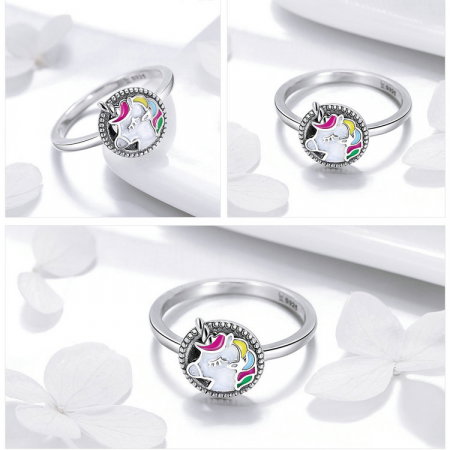 Inel argint cu Unicorn [4]