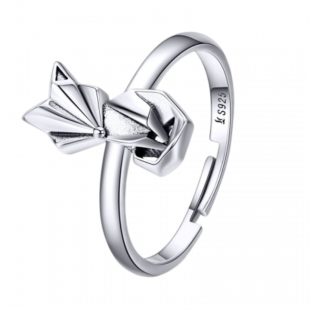 Inel argint reglabil cu vulpe