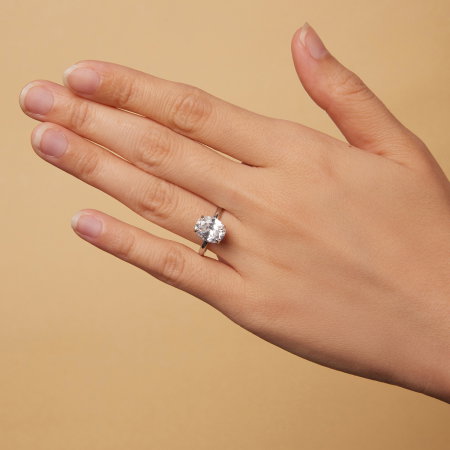 Inel argint cu Zirconia oval [5]