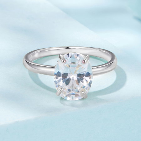 Inel argint cu Zirconia oval [2]