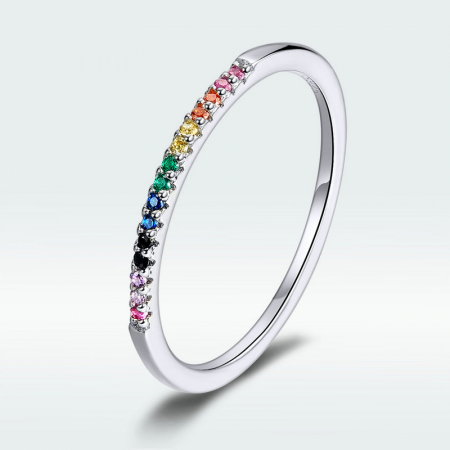 Inel argint cu zirconii colorate [12]