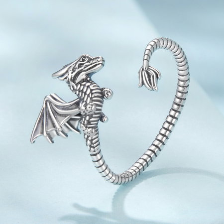 Inel argint dragon zburator [3]