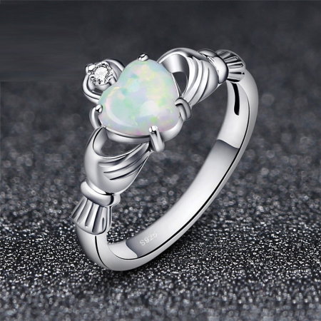 Inel argint 925 Claddagh model irlandez [1]