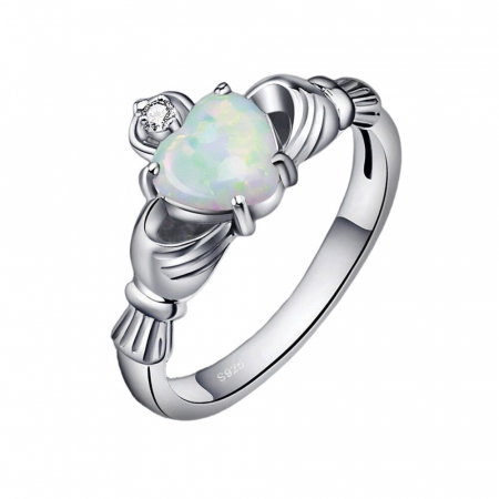 Inel argint 925 Claddagh model irlandez [3]