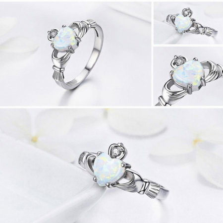 Inel argint 925 Claddagh model irlandez [7]