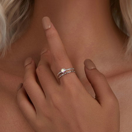 Inel argint dublu, reglabil [1]