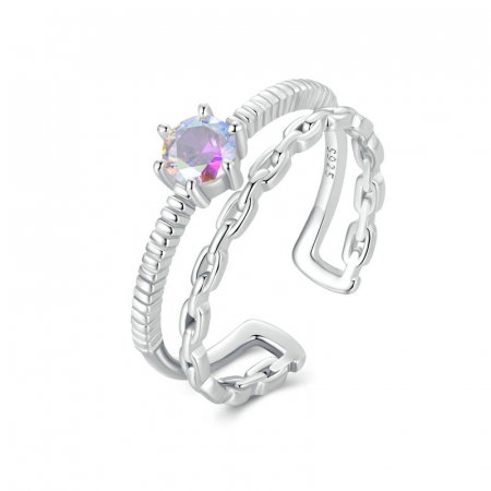 Inel argint dublu, reglabil [11]