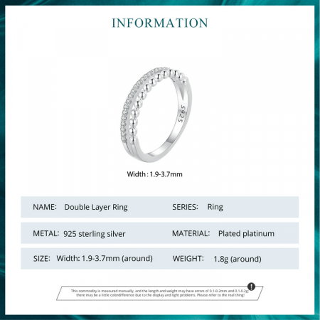 Inel argint dublu [9]