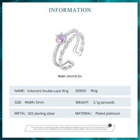 Inel argint dublu, reglabil [9]