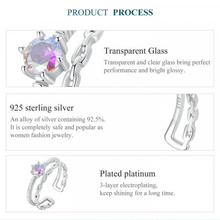 Inel argint dublu, reglabil [8]