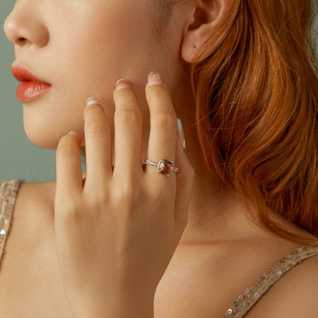 Inel argint elegant cu cristal [1]