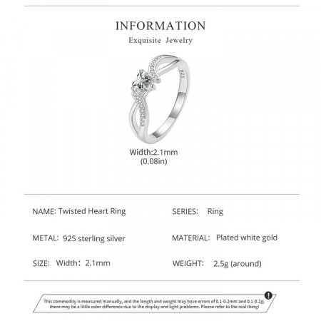 Inel argint elegant cu inimioara [13]