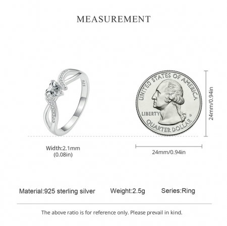 Inel argint elegant cu inimioara [14]