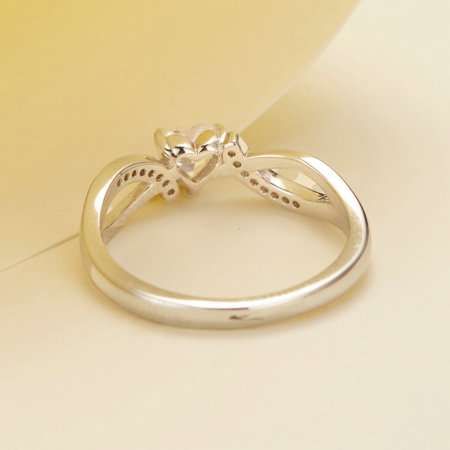 Inel argint elegant cu inimioara [8]