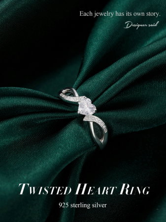 Inel argint elegant cu inimioara [16]