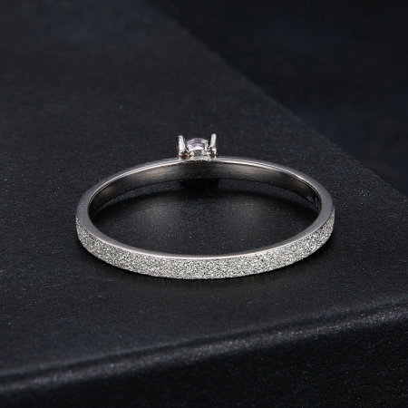 Inel argint elegant cu Moissanit [7]